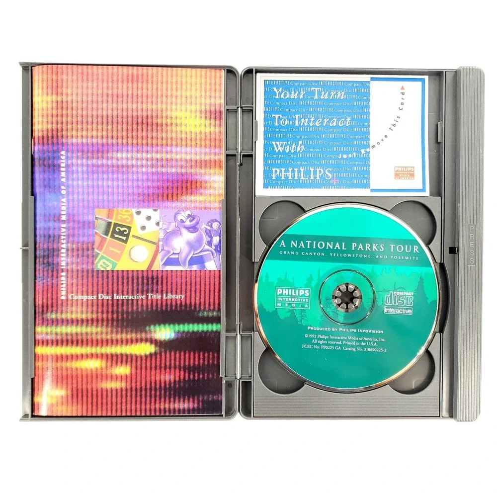A National Parks Tour CD-I Philips Complete Big Box w/ Slip Cover Tested & Works